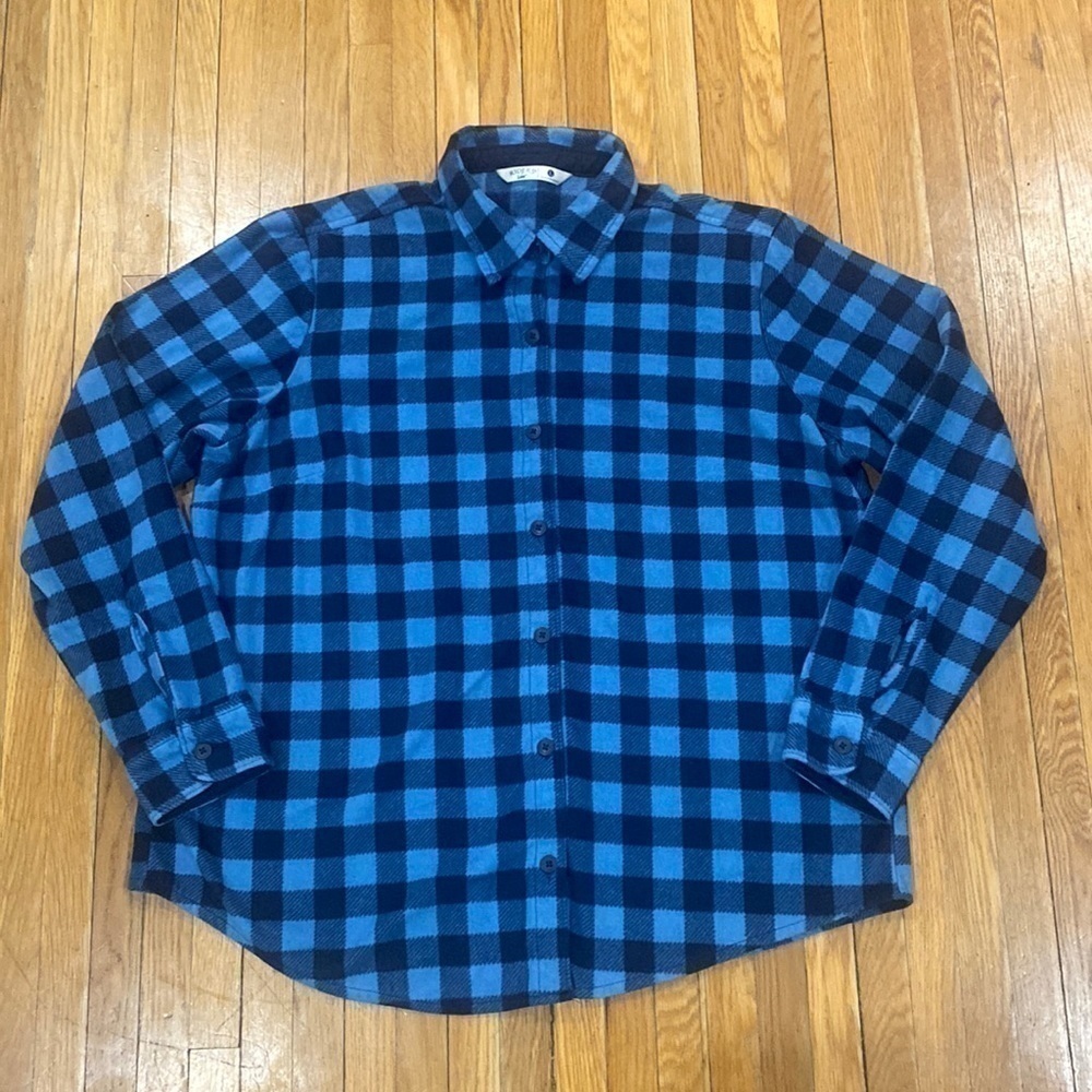 EUC Riders by Lee Plaid Fleece Button Up